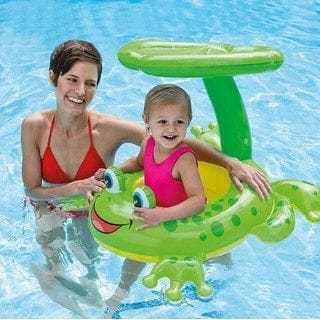 Boia Baby Bote Inflável Com Cobertura Sapinho