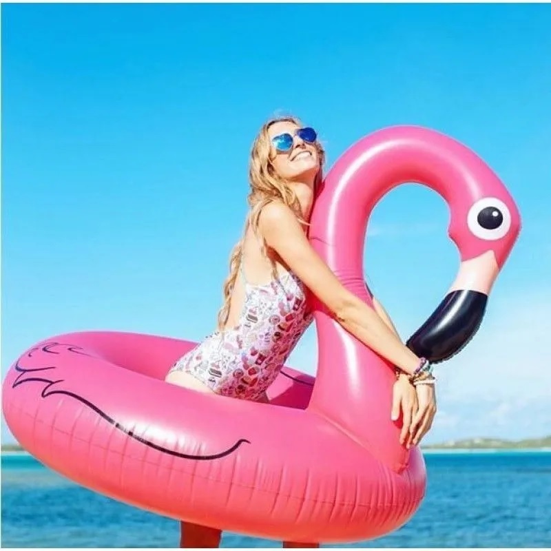 Boia Flamingo Rosa 90/120cm Original Inflável Gigante