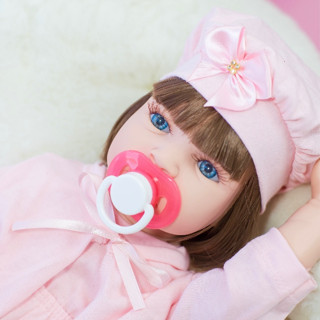 Boneca Bebê Reborn Silicone Realista Menina Com Kit e Roupinha Pode dar Banho