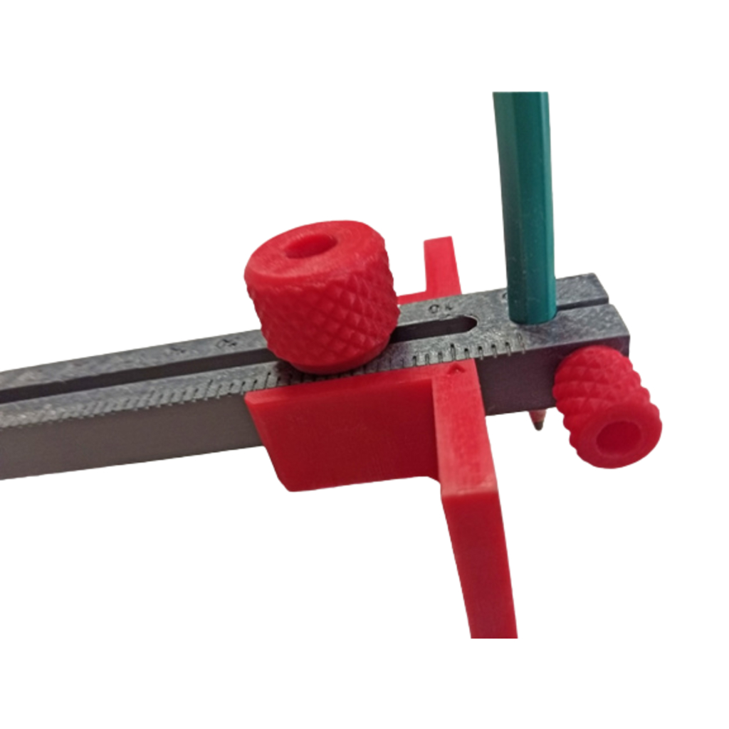 Marcador linear de altura traçador graminho com régua 160mm