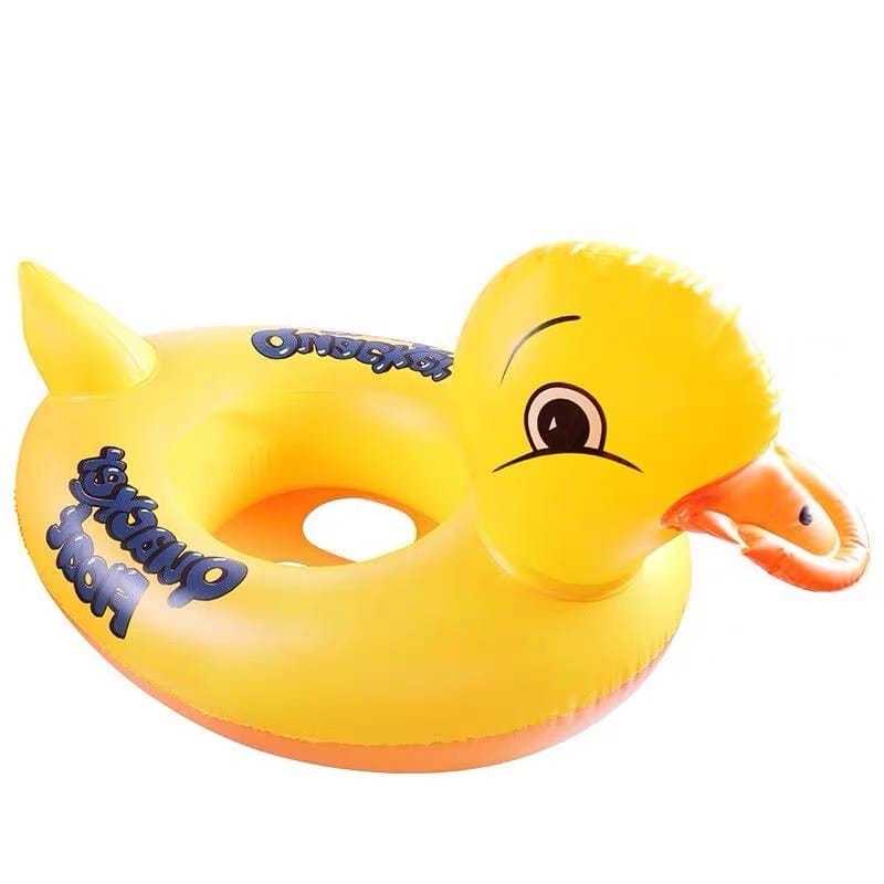 Boia Para Bebê Forma de Pato Bote Fralda Piscina