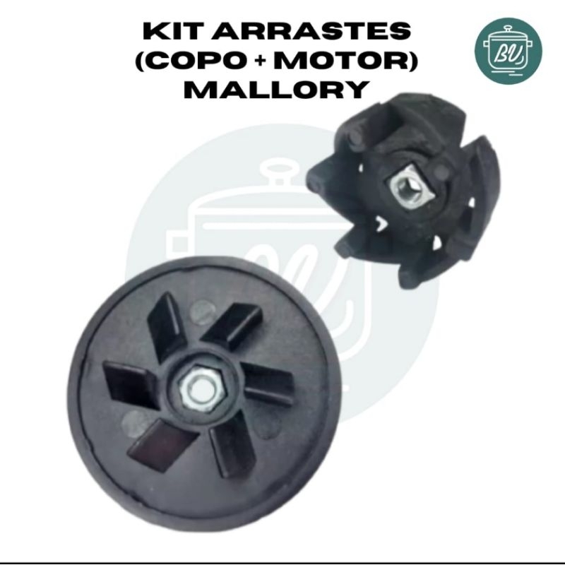 Kit arrastes para liquidificador (copo+motor) Mallory