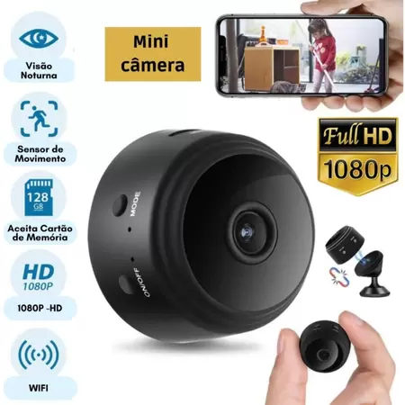 Mini Camera A9 1080p Visão Noturna Vigilancia Segurança WIFI