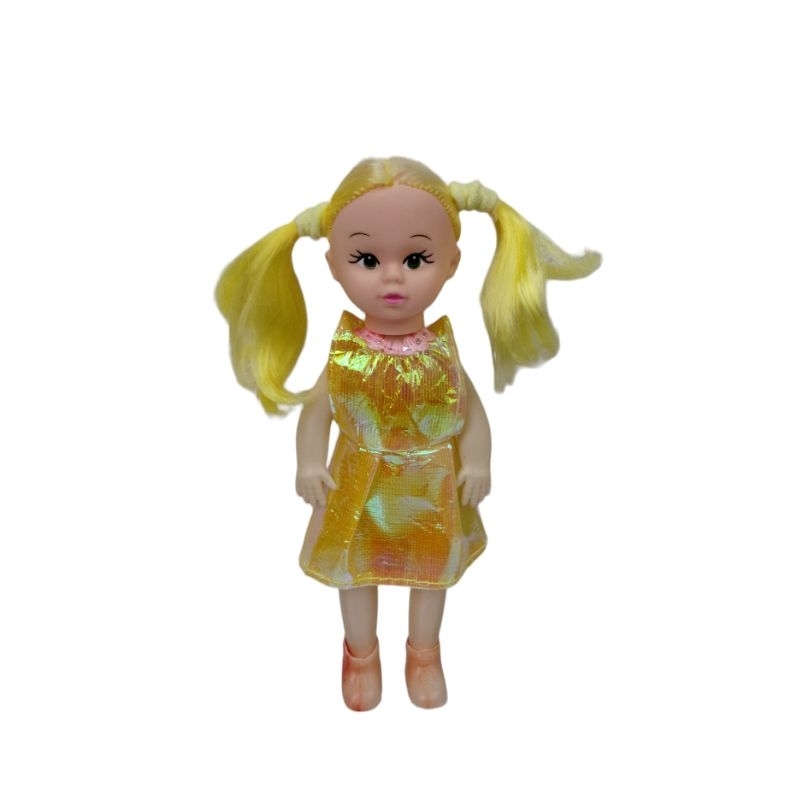 Boneca 20 cm Antiga Plástico Bolha - Usada