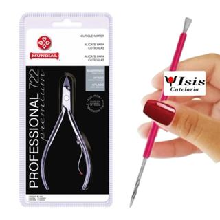 ALICATE MUNDIAL 722 INOX + ESPATULA (BASTAO MISTA) ISIS CUTELARIA MANICURE UNHA PODOLOGIA em Oferta na Shopee
