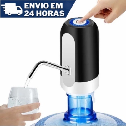 Bomba Elétrica Universal com Carregamento USB para Galão/Garrafão de Água