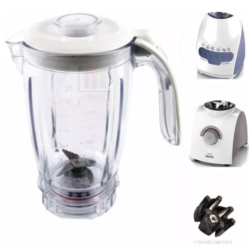 Copo Liquidificador Compatível Philips Walita Ri2044/54/2081