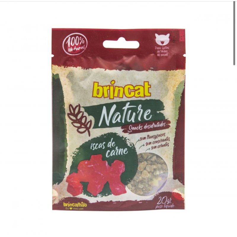 SNAKS NATURE BRINCAT SALMÃO/ ISCA DE CARNE/ FRANGO/ TILAPIA