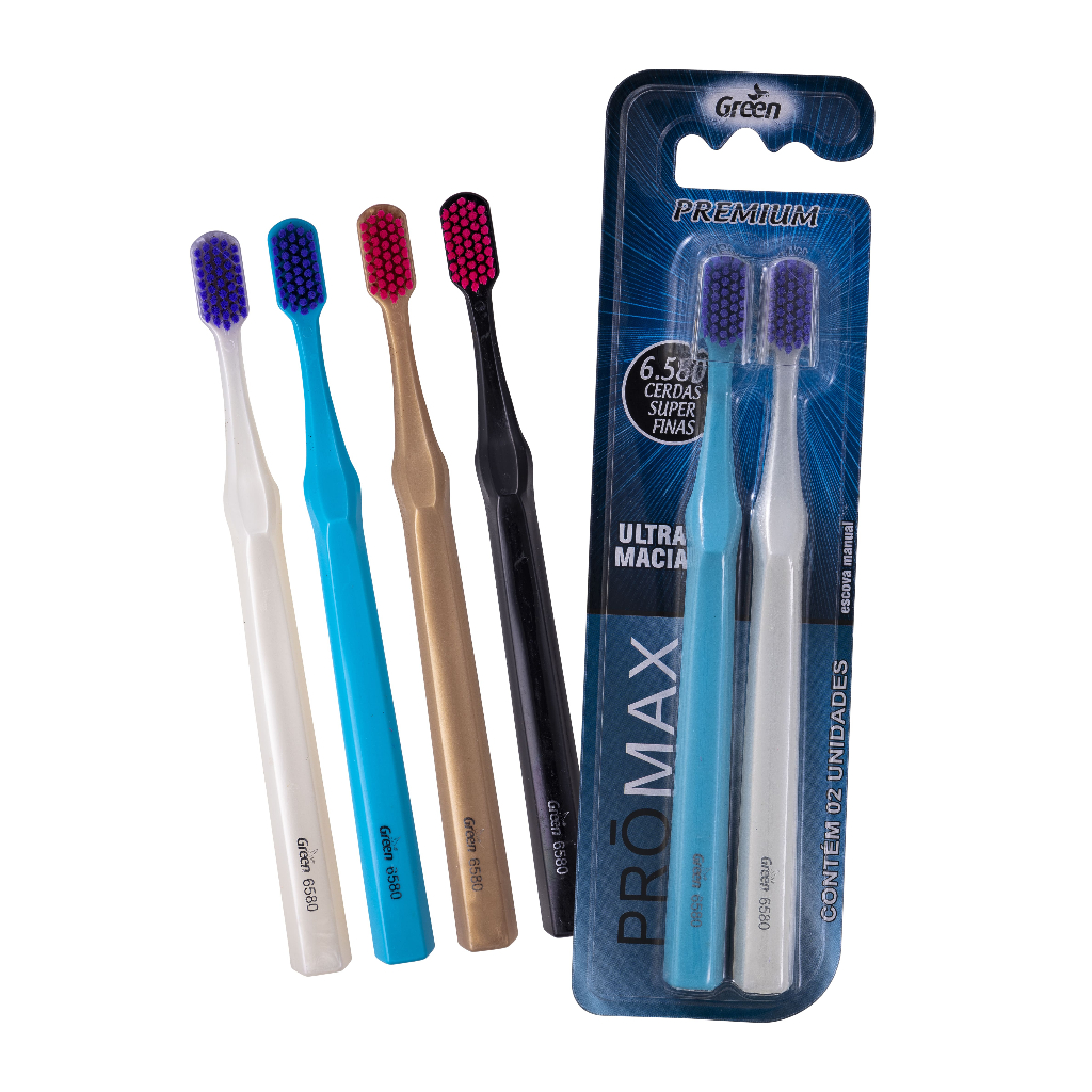 Escova Dental Promax Adulto Ultra Macia C/02 - Green
