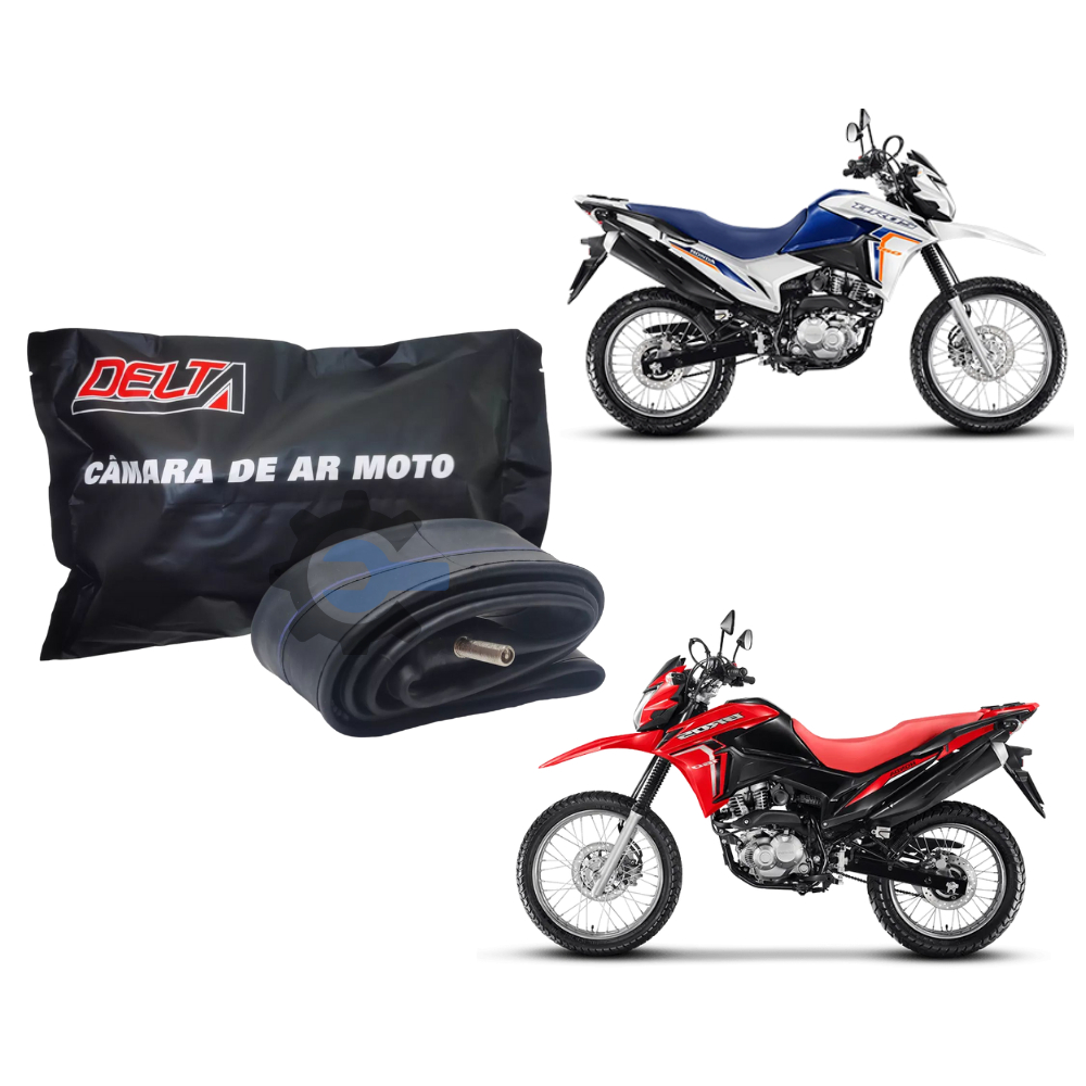 Kit 4 Câmara Ar Moto Aro 19 Dianteira Bros 125/50 Cb 400/50 Honda Yamaha Traxx Shineray