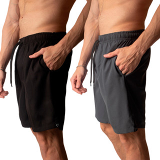 Kit 2 Short Bermuda Masculina Flexível Leve Confortável Calção