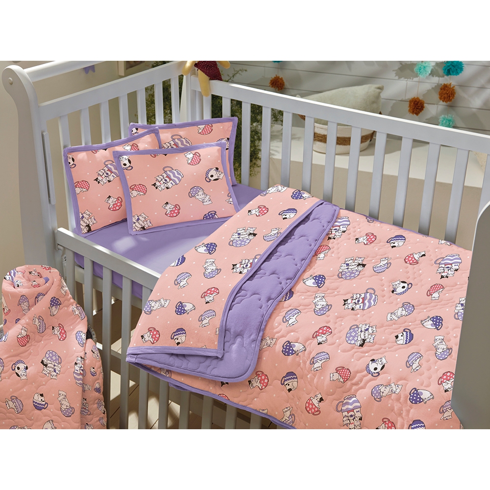 Edredon Infantil P/Bebê Estampado Com Viés em Toda Volta, P/Revenda (Sem Opção Escolha Estampa)