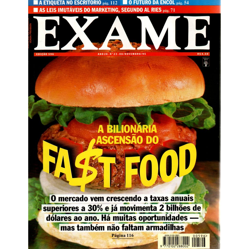 Revista Exame, Nº 23, Ano 28, Edição 596, 08/Novembro/95