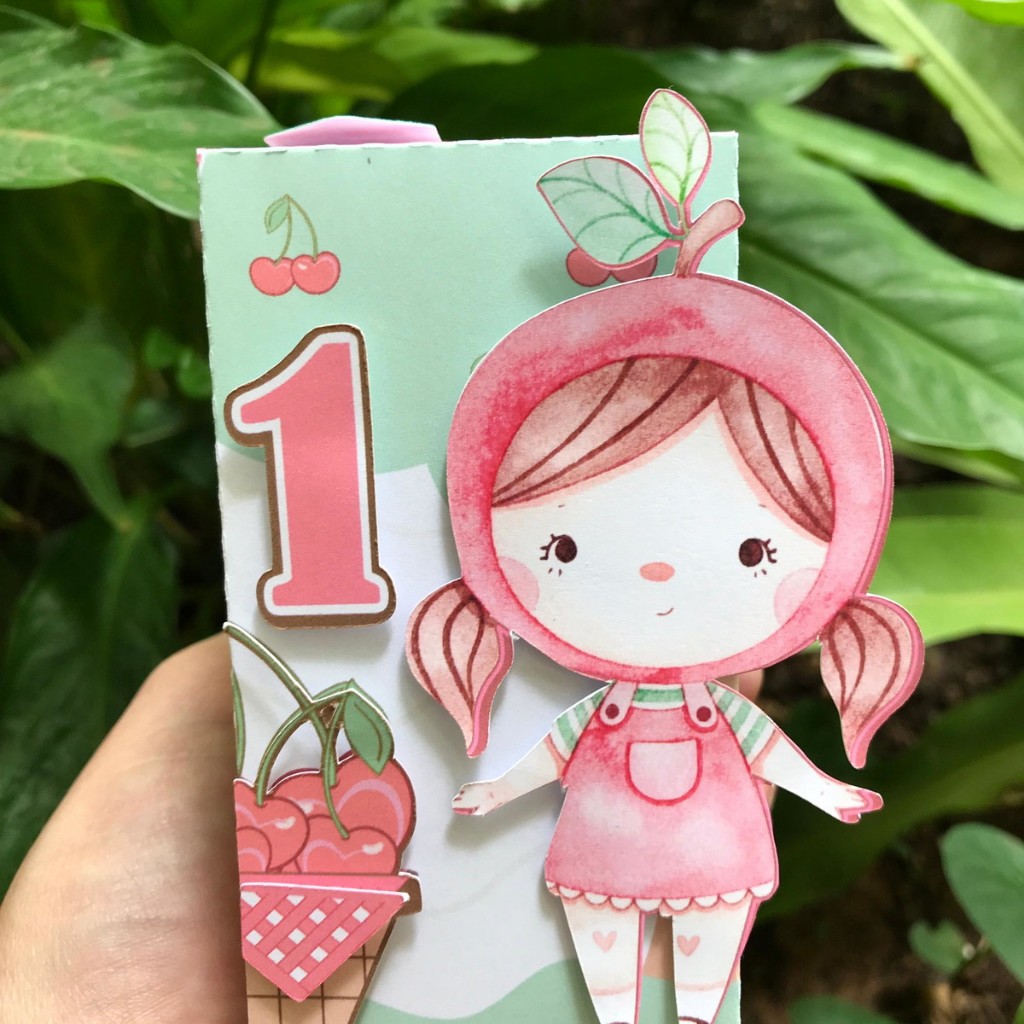Lembrancinha cerejinha | caixa | personalizado | papelaria