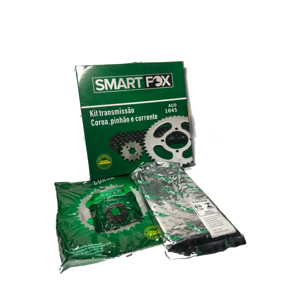 Kit transmissão (relação) CB 250 Twister 2015 520H – coroa, pinhão e corrente