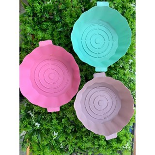 Forma de Silicone Para Air Fryer Forno Microondas Fritadeira Assadeira - Reutilizável Antiaderente Flexível