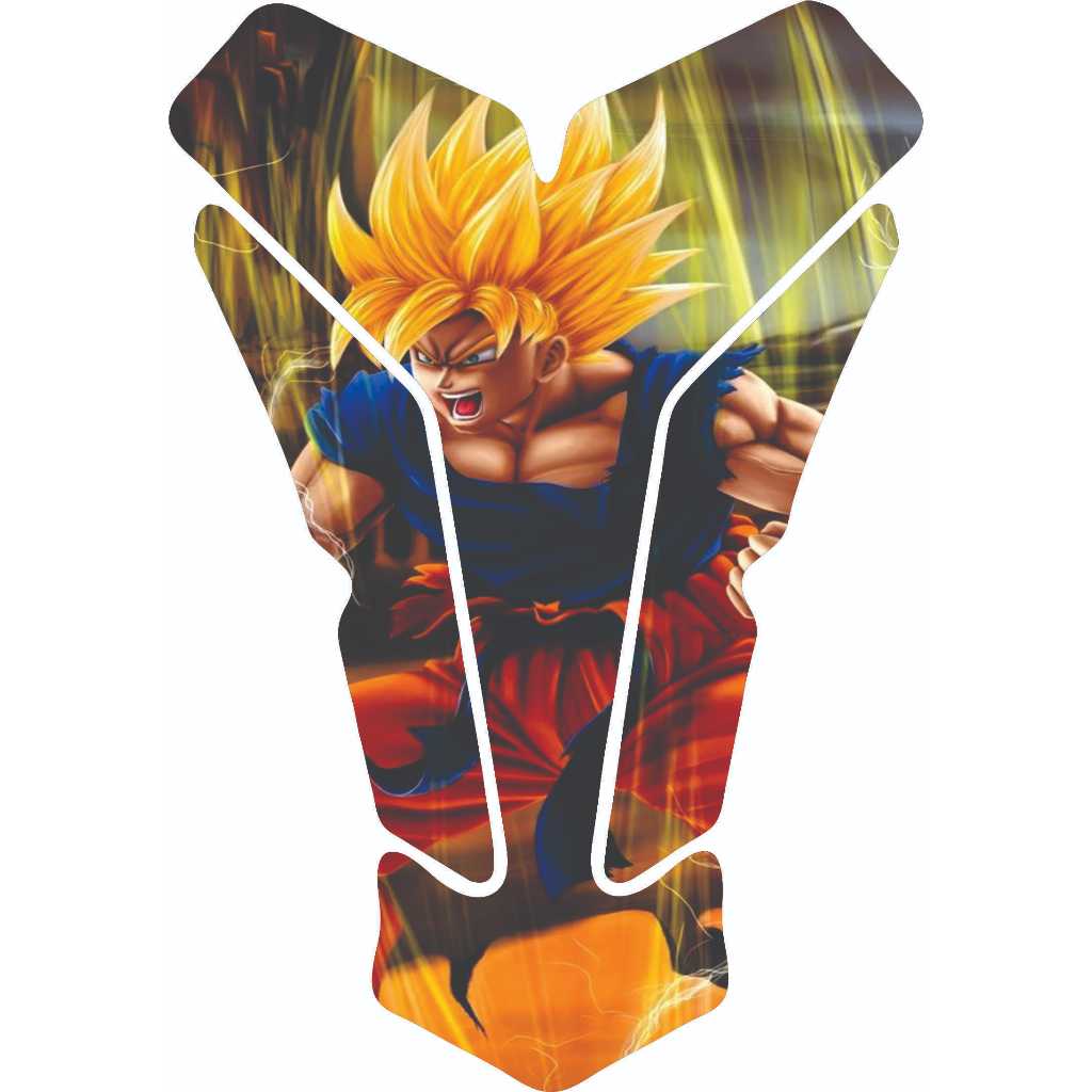 Protetor Para Tanque de Moto Resinado Tankpad Universal - GOKU ANIME 2561
