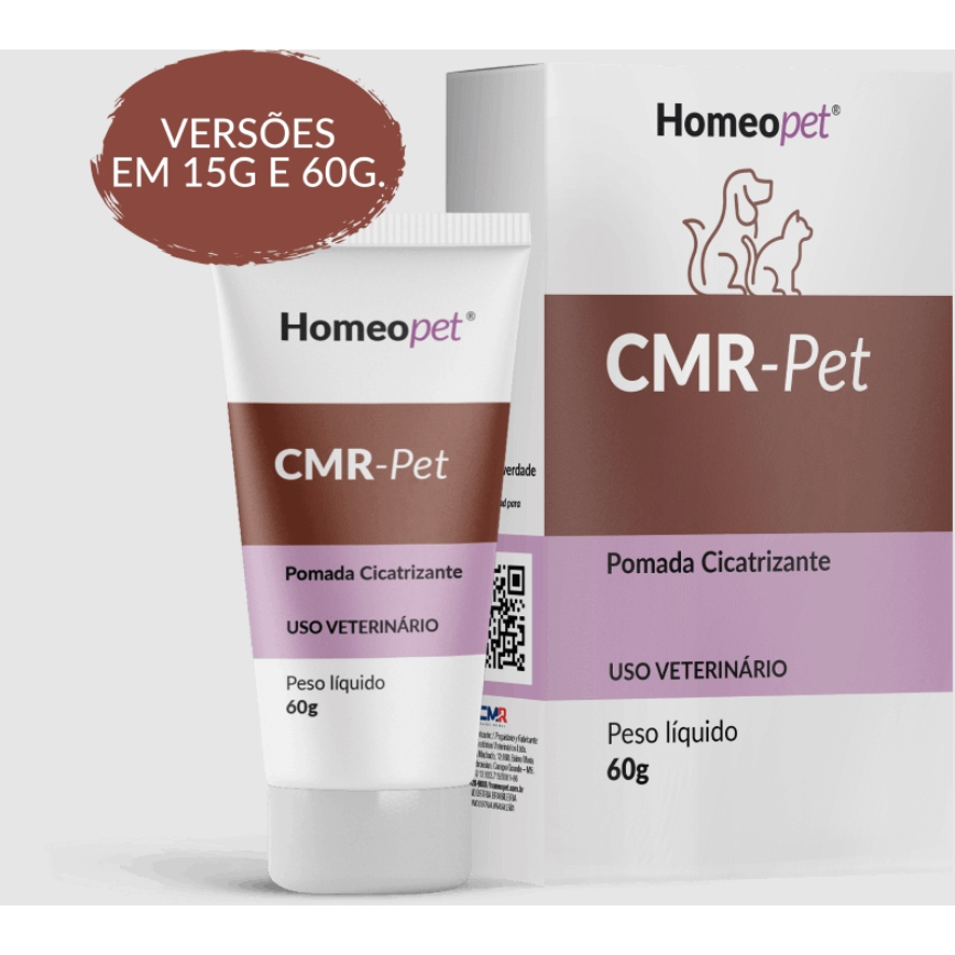 CMR 60g Pomada Cicatrizante Homeopet em Oferta na Shopee