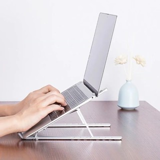Suporte para notebook Tablet Macbook Dobrável Articulado Metálico Alumínio Ergonômico em Oferta na Shopee