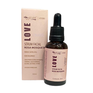 Sérum Facial Rosa Mosqueta Clareador Com Colágeno Max Love