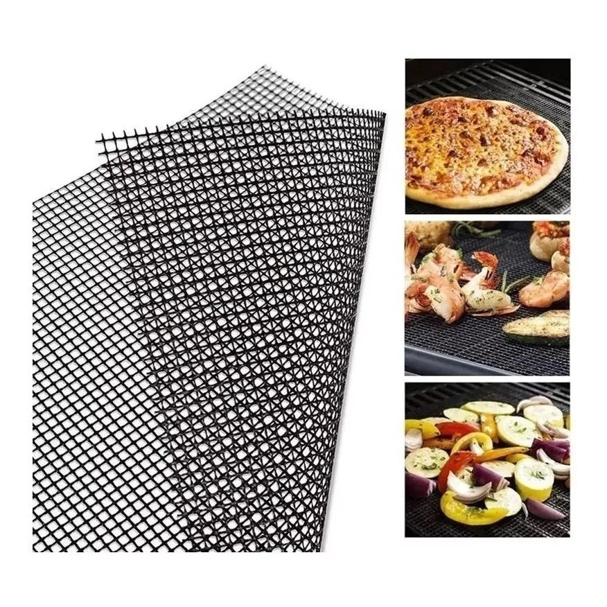 Manta Grill Tapete Teflon Bbq Vazado Churrasqueiras Assado