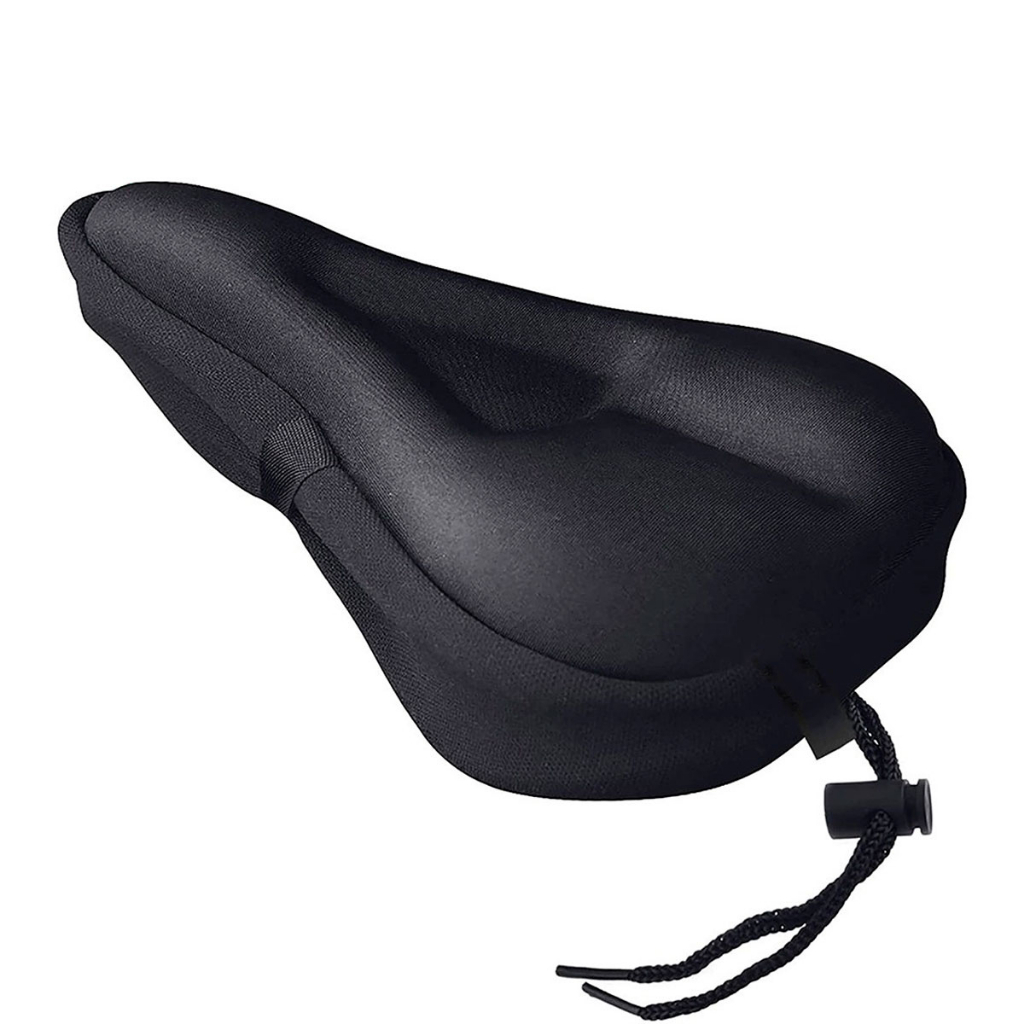 Capa De Banco Selim Bicicleta Gel Silicone Ajustável Almofada Forro Ciclismo Super Confortável