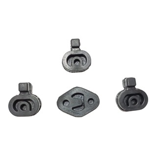 Borracha / Coxim Escapamento Ford Courier Kit Com 4 Peças
