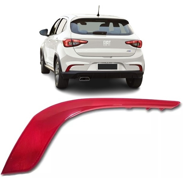 Refletor Olho de Gato Parachoque Traseiro Fiat Argo 17 18 19 20 21