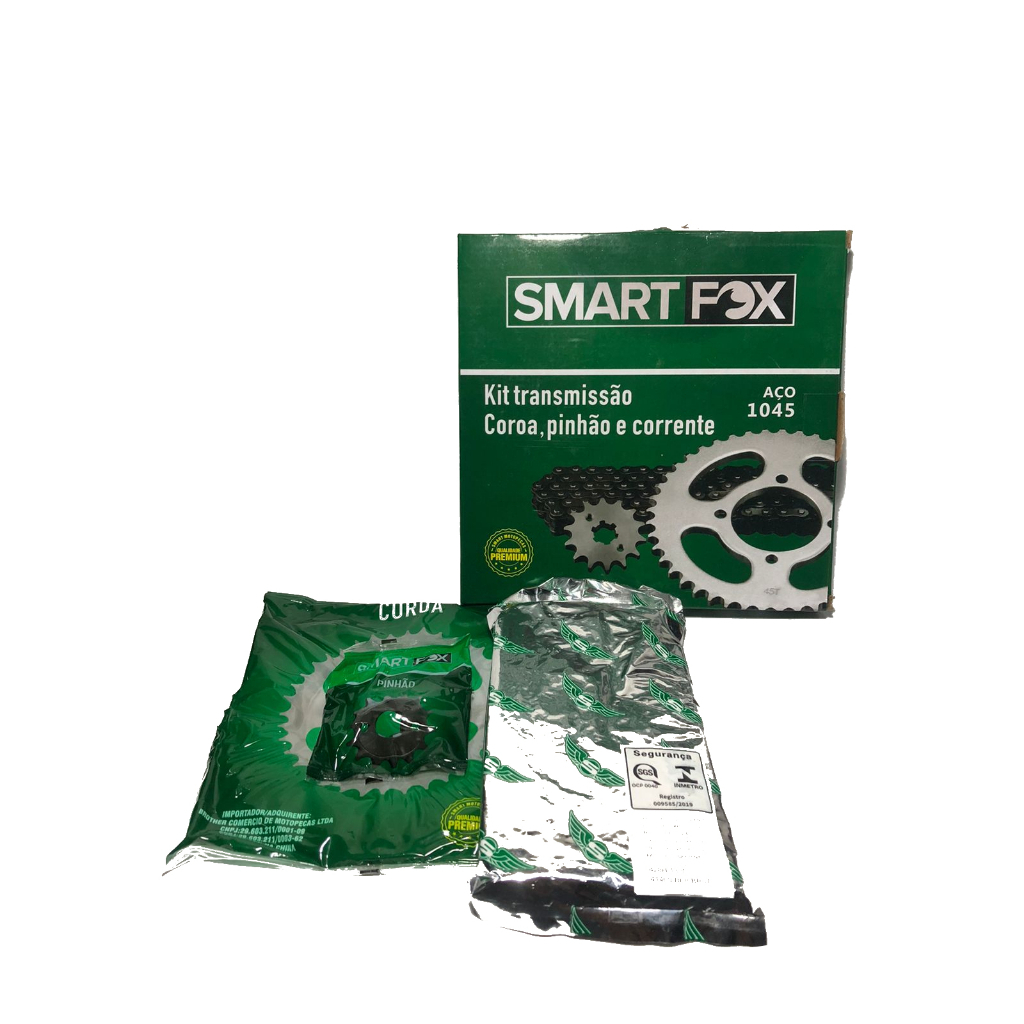 Kit Transmissão (Relação) Biz 100 428H - Coroa/Pinhão/Corrente