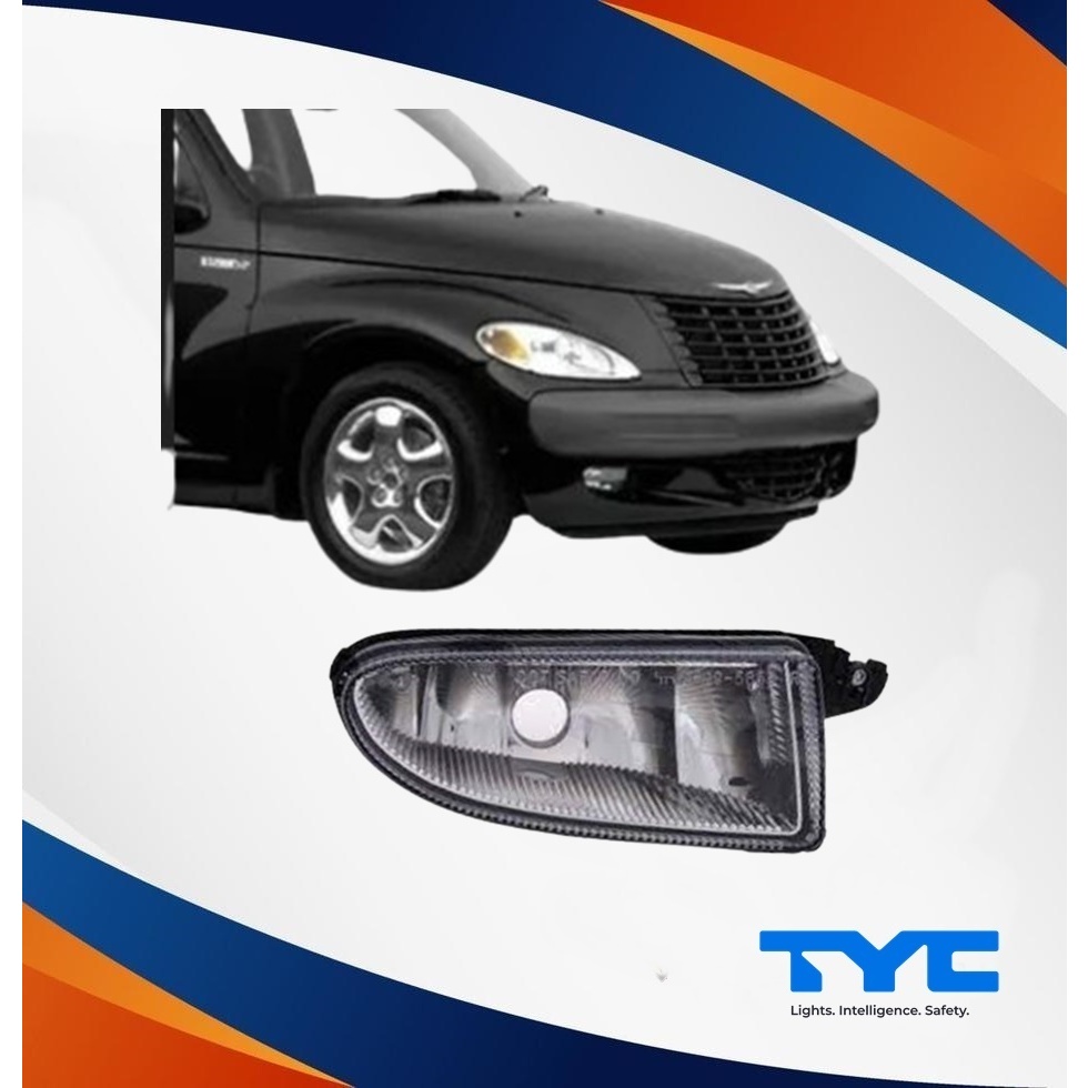 Farol Auxiliar Milha Direito Chrysler Pt Cruiser Marca Tyc Ano: 2000 Até 2006 Cód: 19-5653-01-9B