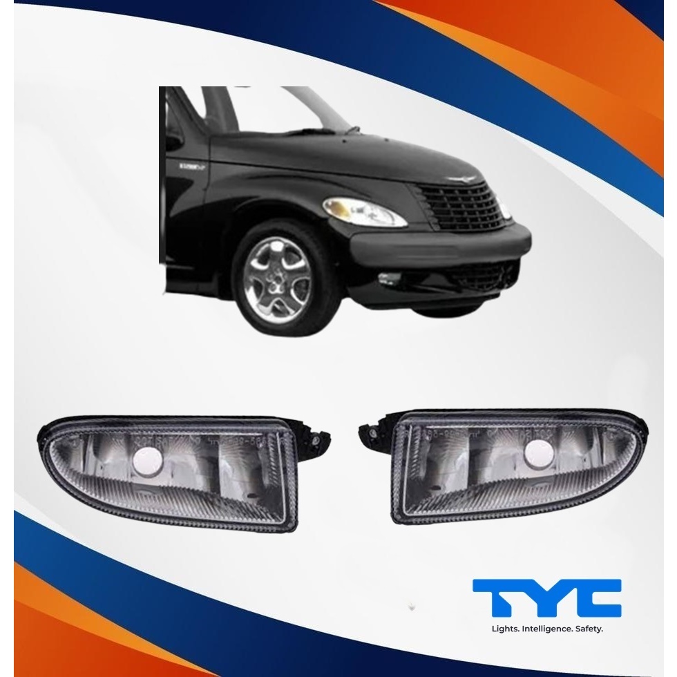 Par do Farol Auxiliar Milha  Chrysler Pt Cruiser Marca Tyc Ano: 2000 Até 2006 Cód: 19-5653-01-9B / 19-5654-01-9B