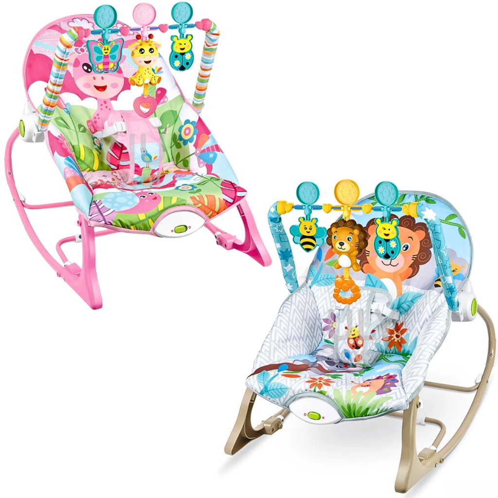 Cadeira Bebê de Balanço e Descanso Vibratória Musical Cadeirinha Menina Menino 3 em 1 Até 18kg em Oferta na Shopee