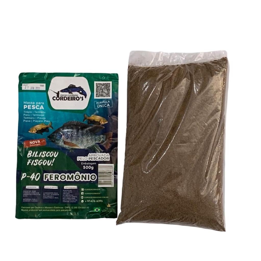 Massa Cordeiro’s para Pesca P40 Feromônio 500g Pegadeira de Tilápia em Oferta na Shopee