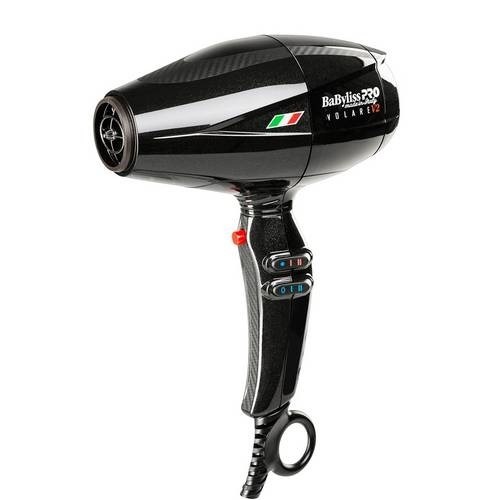 Secador de Cabelo Profissional Babyliss PRO Ferrari - Volare V2 - 2000w  - 110V - Preto.