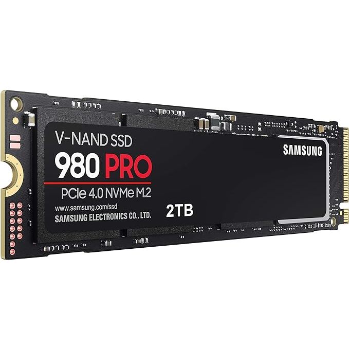 SSD Samsung 980 PRO 2TB NVMe M.2 2280 (Leitura até 6900MB/s e Gravação até 5000MB/s)