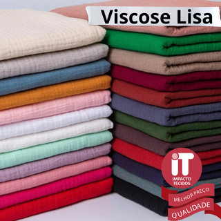 Tecido Viscose lisa 1 metro x 1,46 Promoção