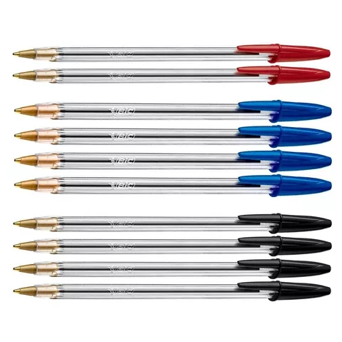 Caneta Bic Crista 1.0 Média Kit 10 Unidades em Oferta na Shopee