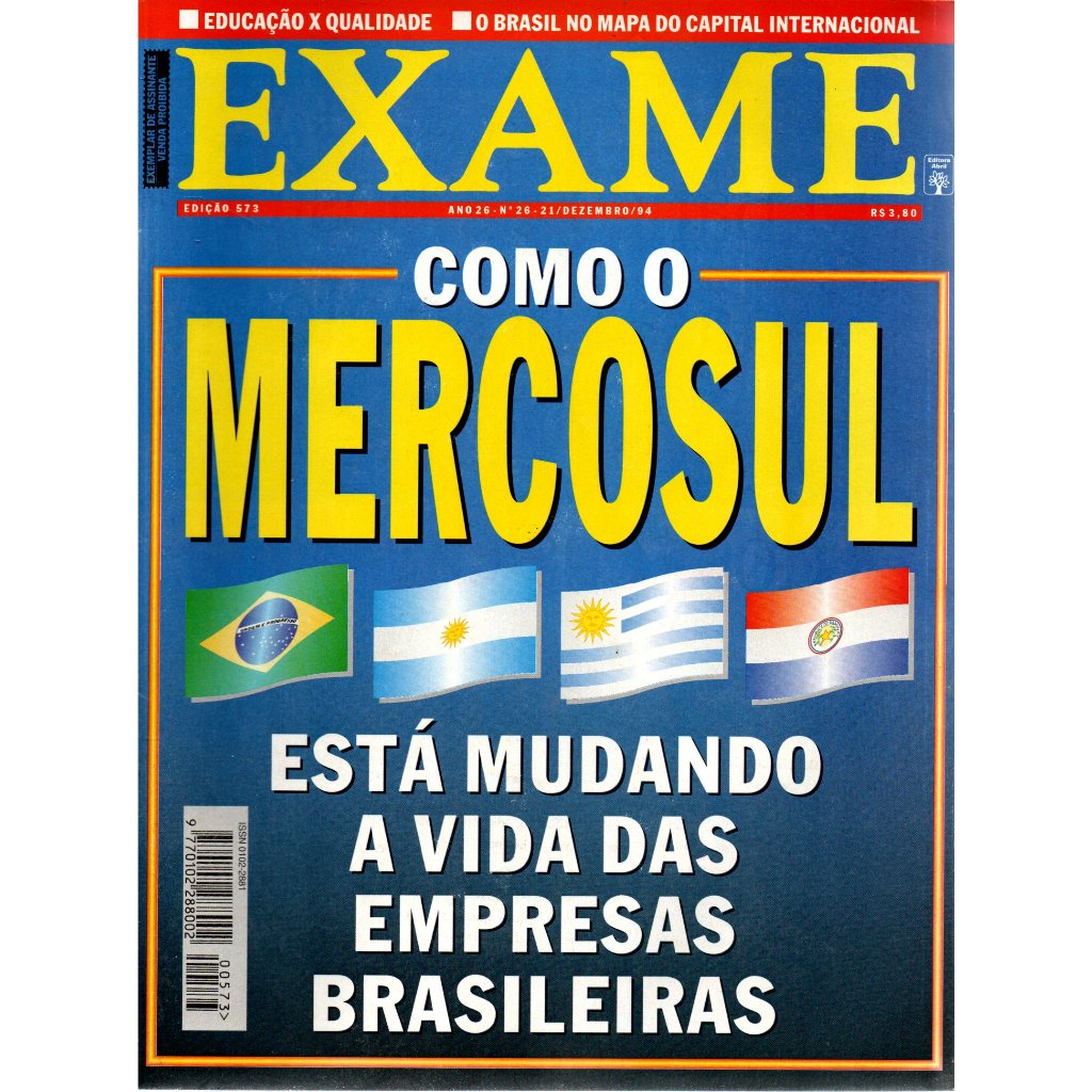 Revista Exame, Nº 26, Ano 26, Edição 573, 21/Dezembro/94