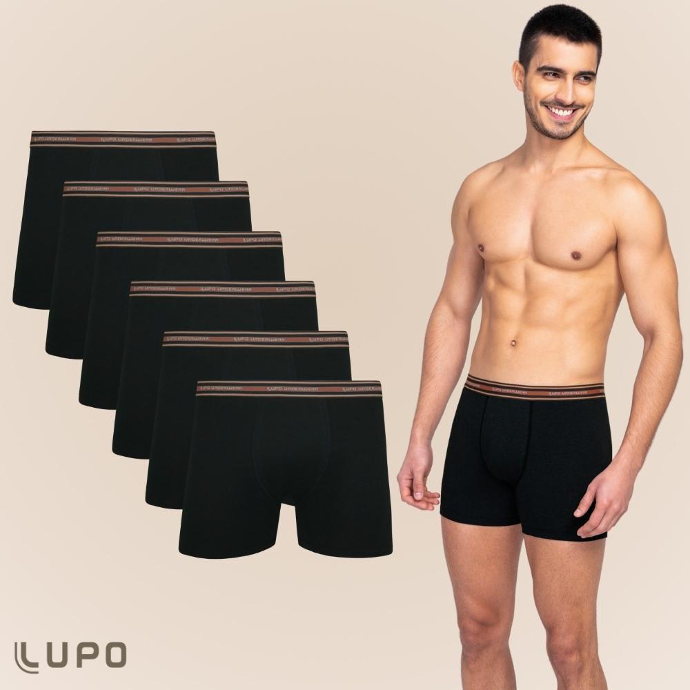 Kit Com 6 Cuecas Boxer Box De Algodao Cotton Lupo Original Modelo Basico Liso - Pronta Entrega em Oferta na Shopee