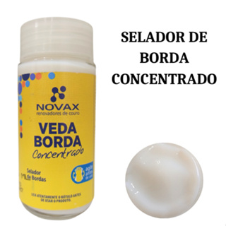 Veda borda Novax 90ml incolor borda de cintos, bolsas, carteiras em Oferta na Shopee