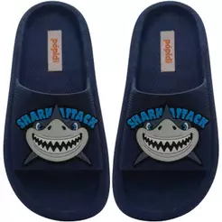 Chinelo Estilo Nuvem Infantil Tubarão N° 25 ao 40 Slide Menino Masculino 12.81