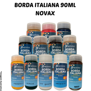 Borda italiana Novax 90ml borda de bolsas, carteiras, cintos em couro em Oferta na Shopee