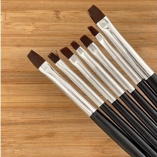 Kit 7 Pinceis Para Unhas de Gel LED UV Nail Art em Oferta na Shopee