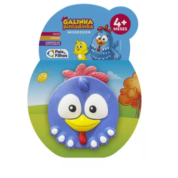 Mordedor Turma da Galinha Pintadinha - Galinha Azul