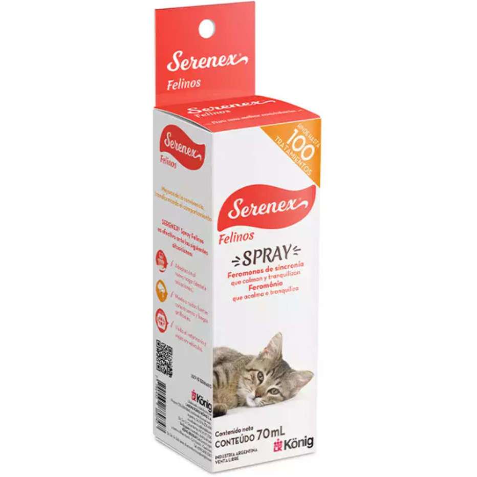 Spray König Serenex Felinos para Gatos 70ml em Oferta na Shopee