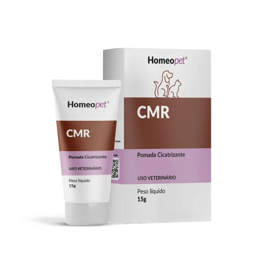 CMR 15g Pomada Cicatrizante Cães e Gatos Homeopet
