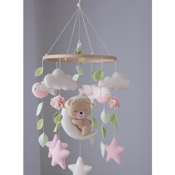Móbile Brinquedo de Berço Ursinha Urso