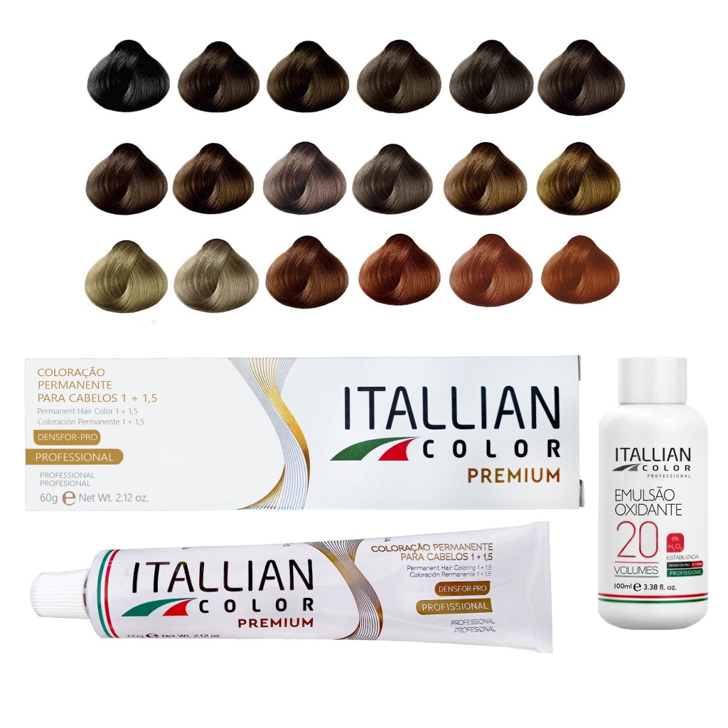 Coloração Itallian Color + Emulsão Oxi de 20 Volumes | Parte 2
