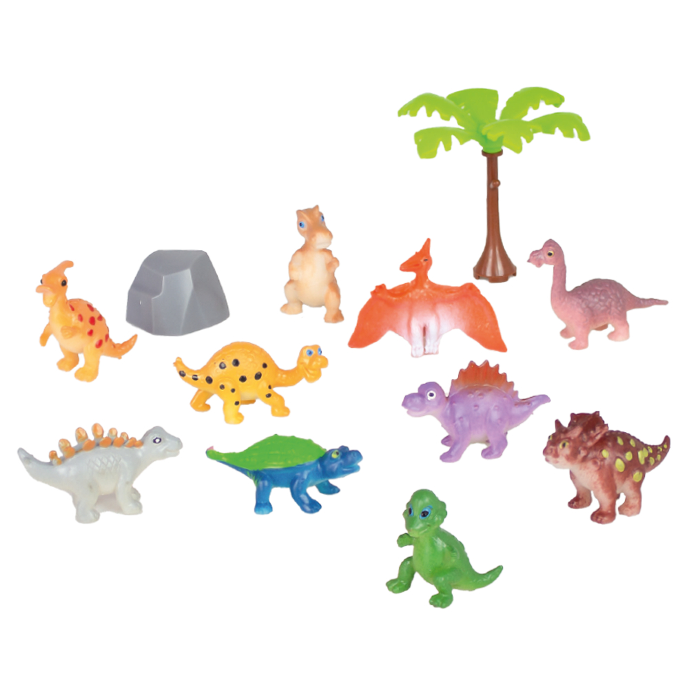 Brinquedo Mini Zoo Dino Infantil Zoológico Dinossauros