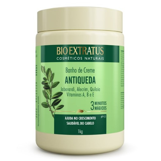 Banho de Creme Antiqueda Jaborandi  Bio Extratus 1Kg em Oferta na Shopee